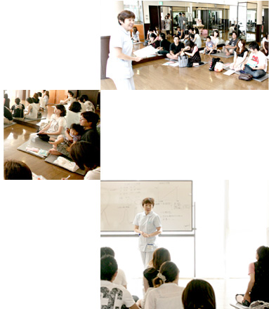 母親学級・両親教室の様子